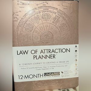 Law of Attraction Planner - Undated Monthly Planner, New